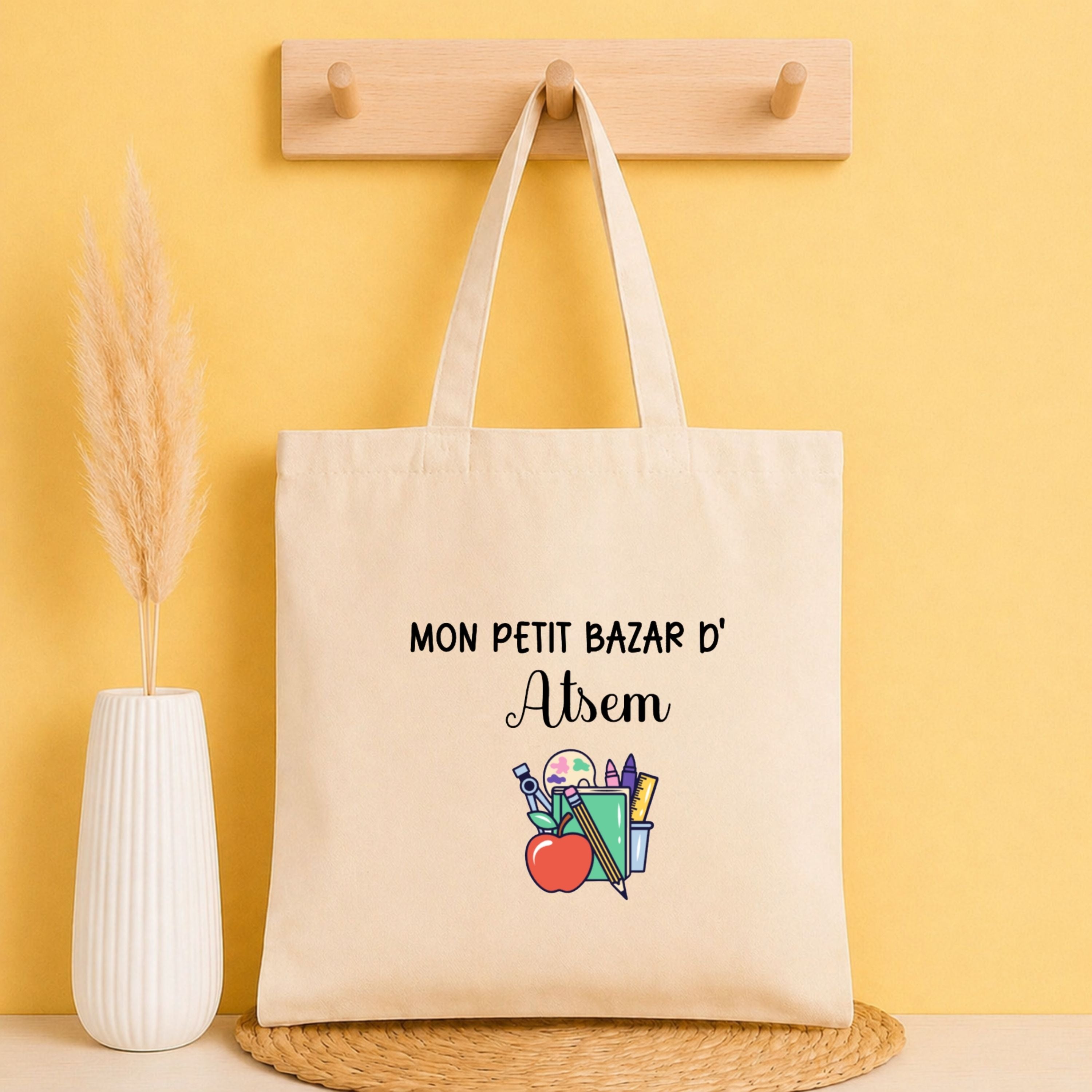 Tote bag ATSEM personnalisé – cadeau fin d’année