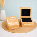 Boîte à alliances mariage personnalisée en bois