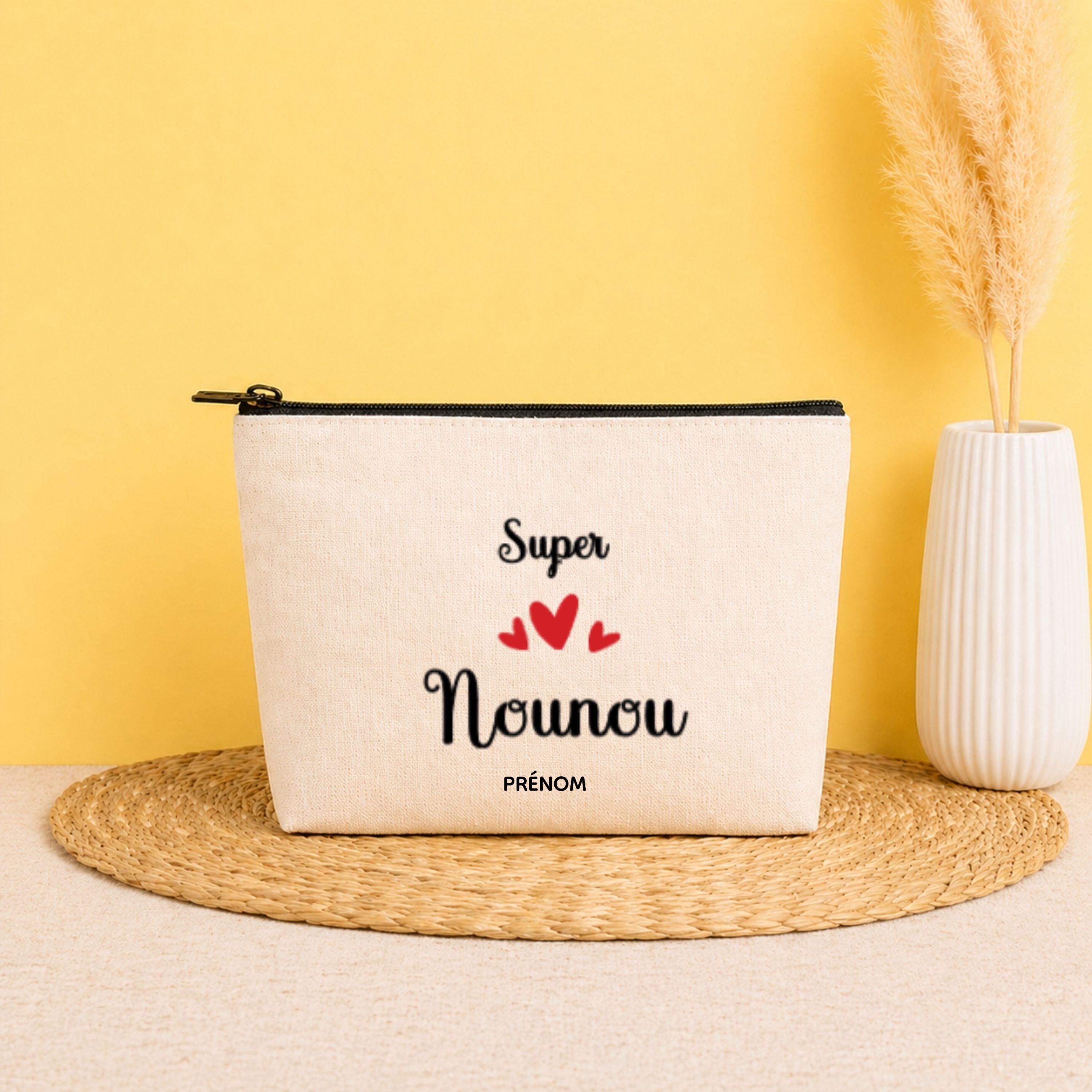 Pochette personnalisée Nounou avec prénom