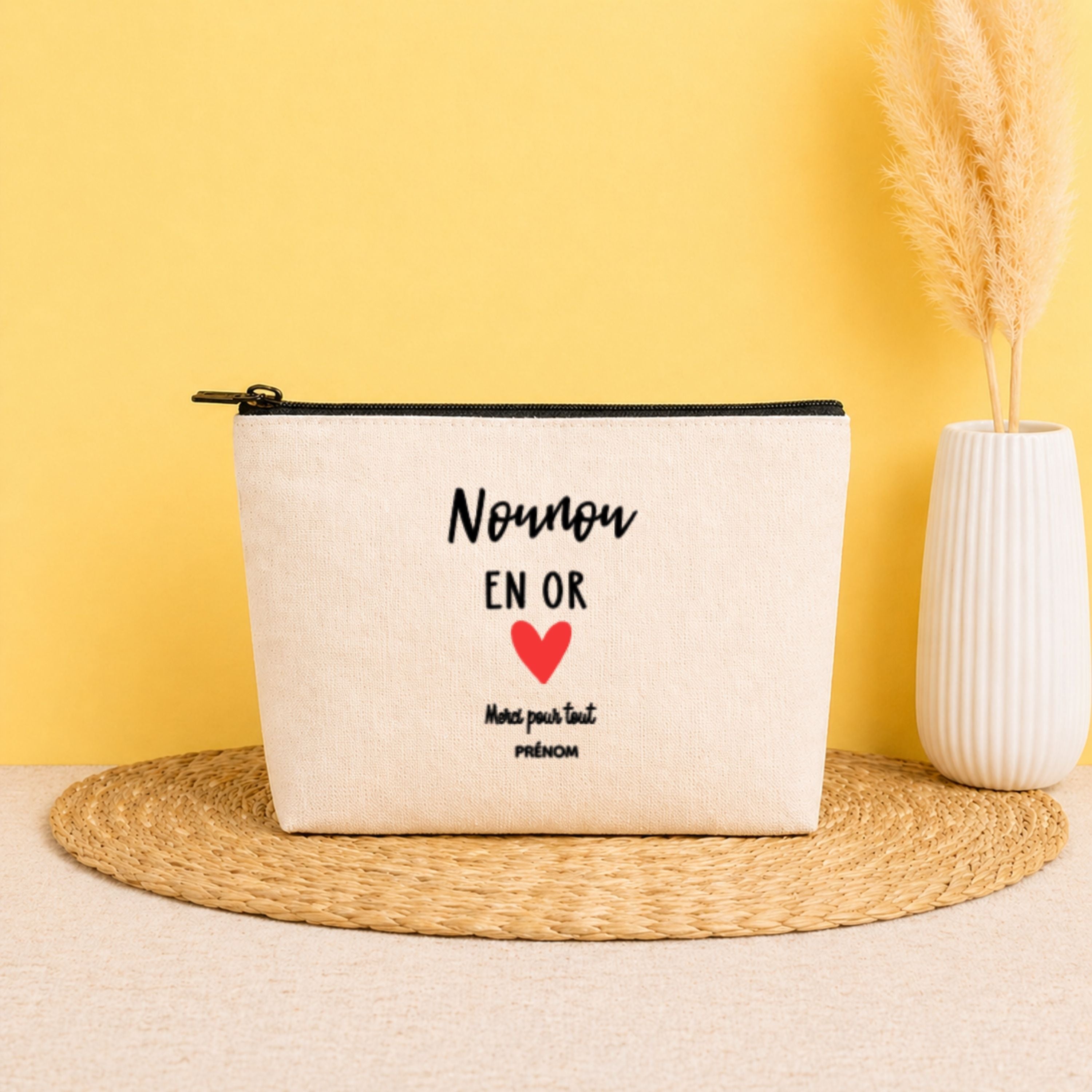 Pochette personnalisée Nounou avec prénom