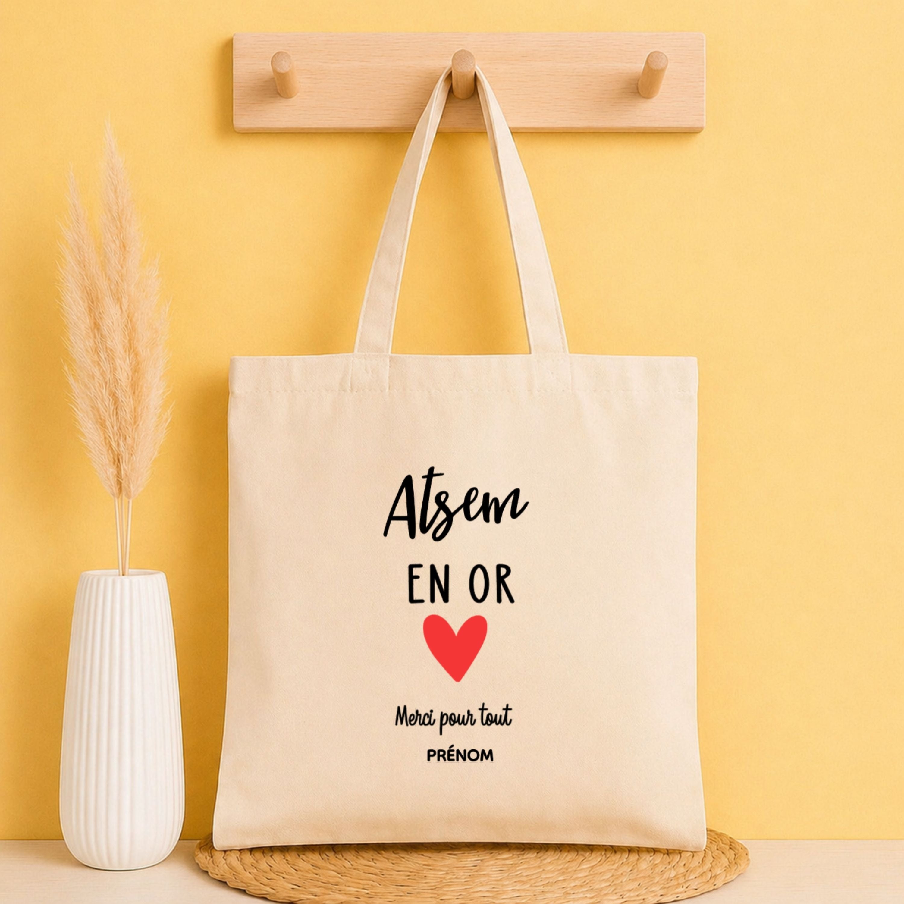 Tote bag ATSEM personnalisé – cadeau fin d’année