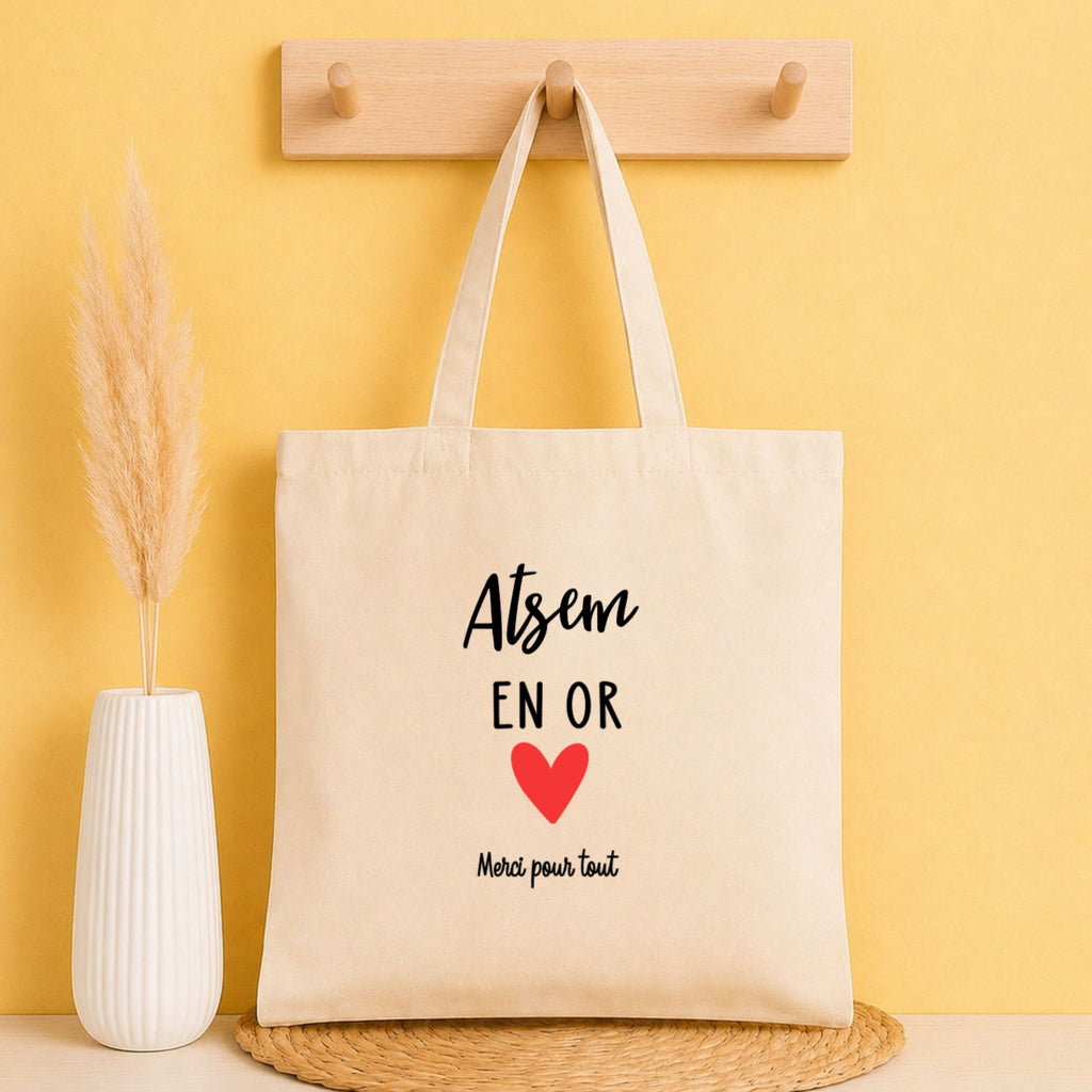Tote bag ATSEM personnalisé – cadeau fin d’année