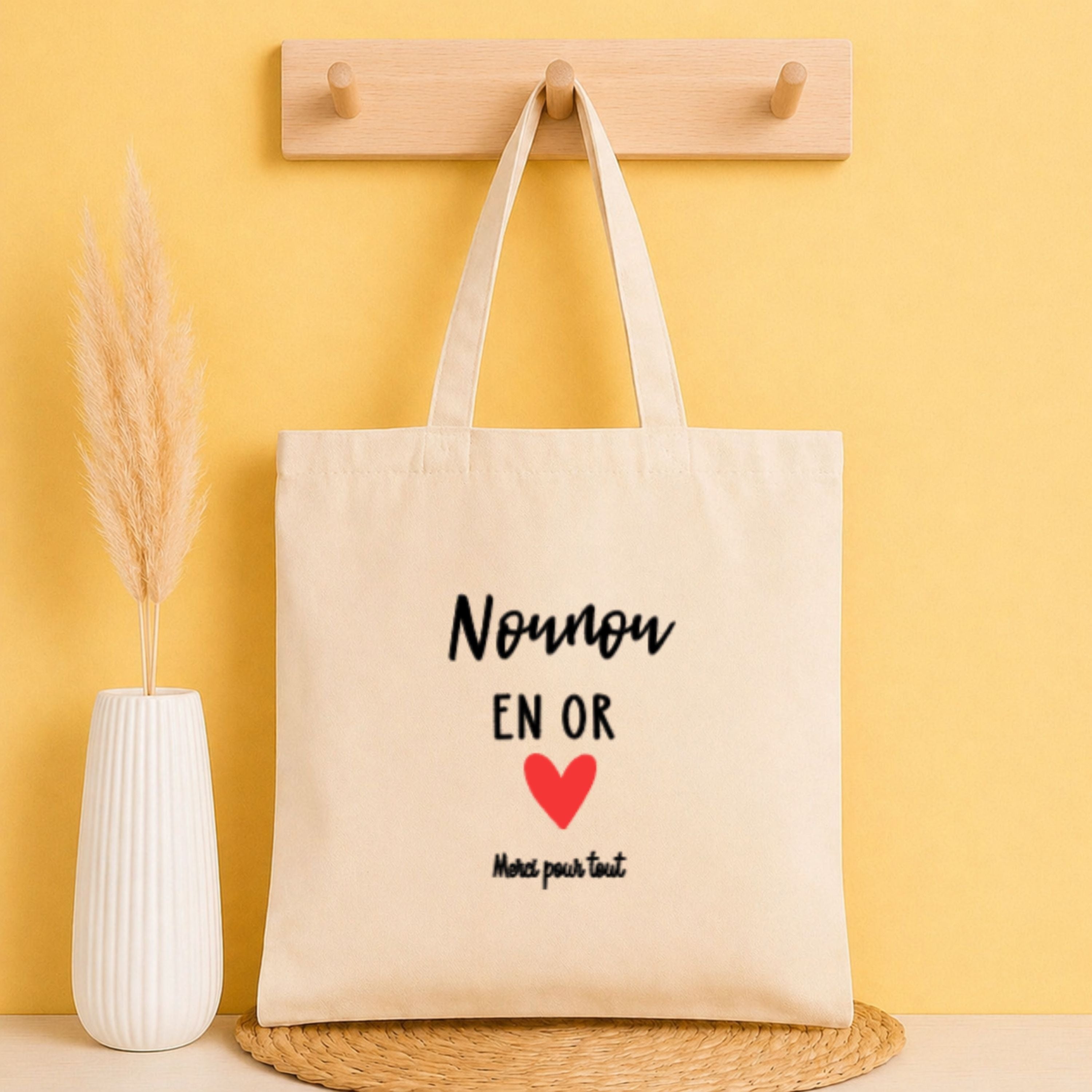 Tote bag Nounou personnalisé