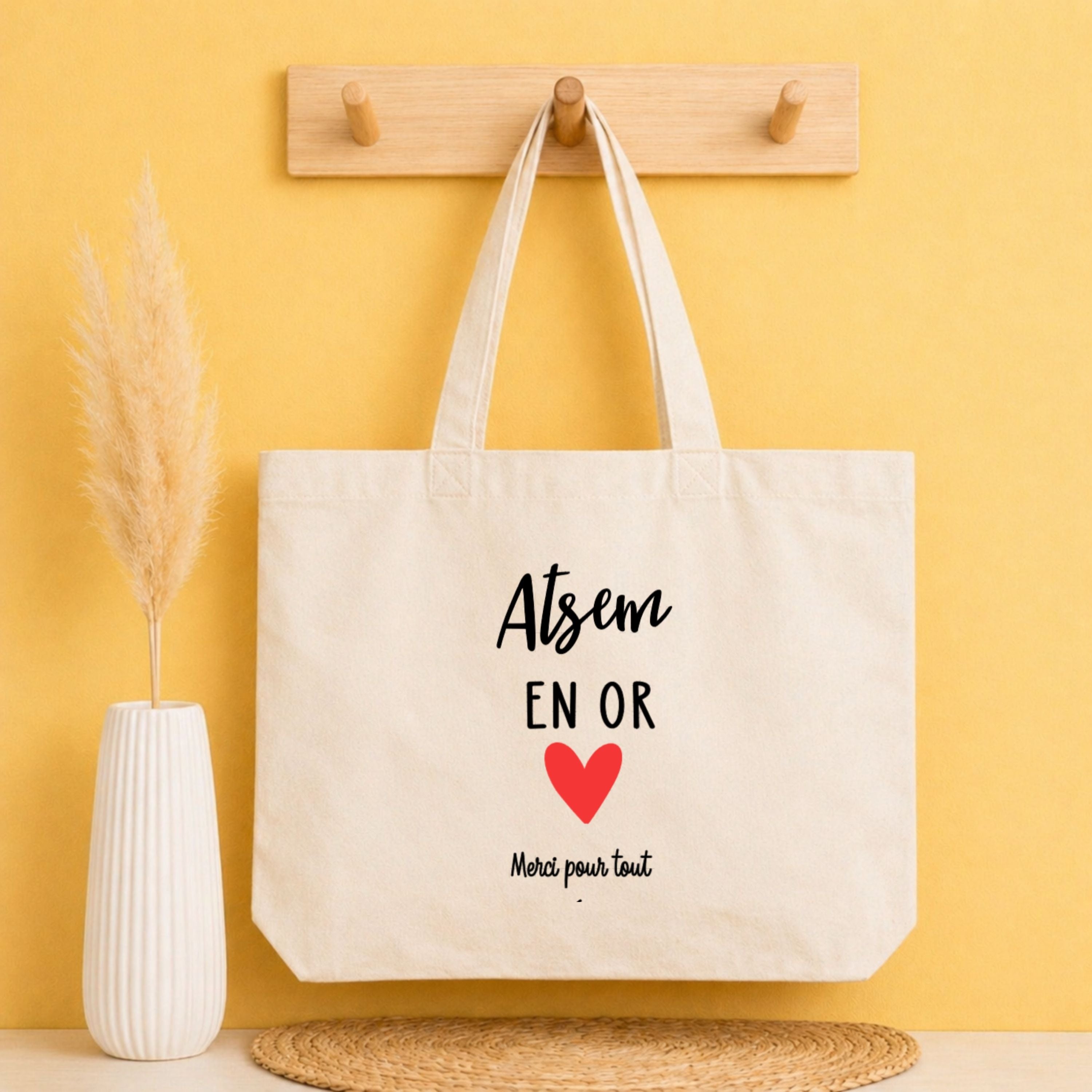 Tote bag ATSEM personnalisé – cadeau fin d’année