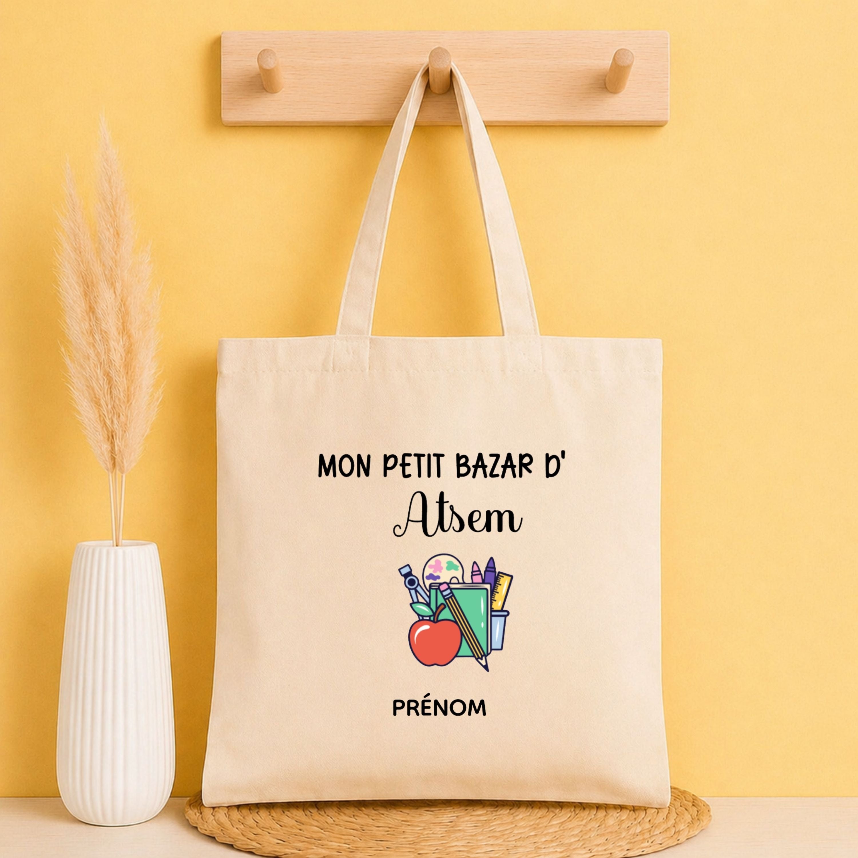 Tote bag ATSEM personnalisé – cadeau fin d’année