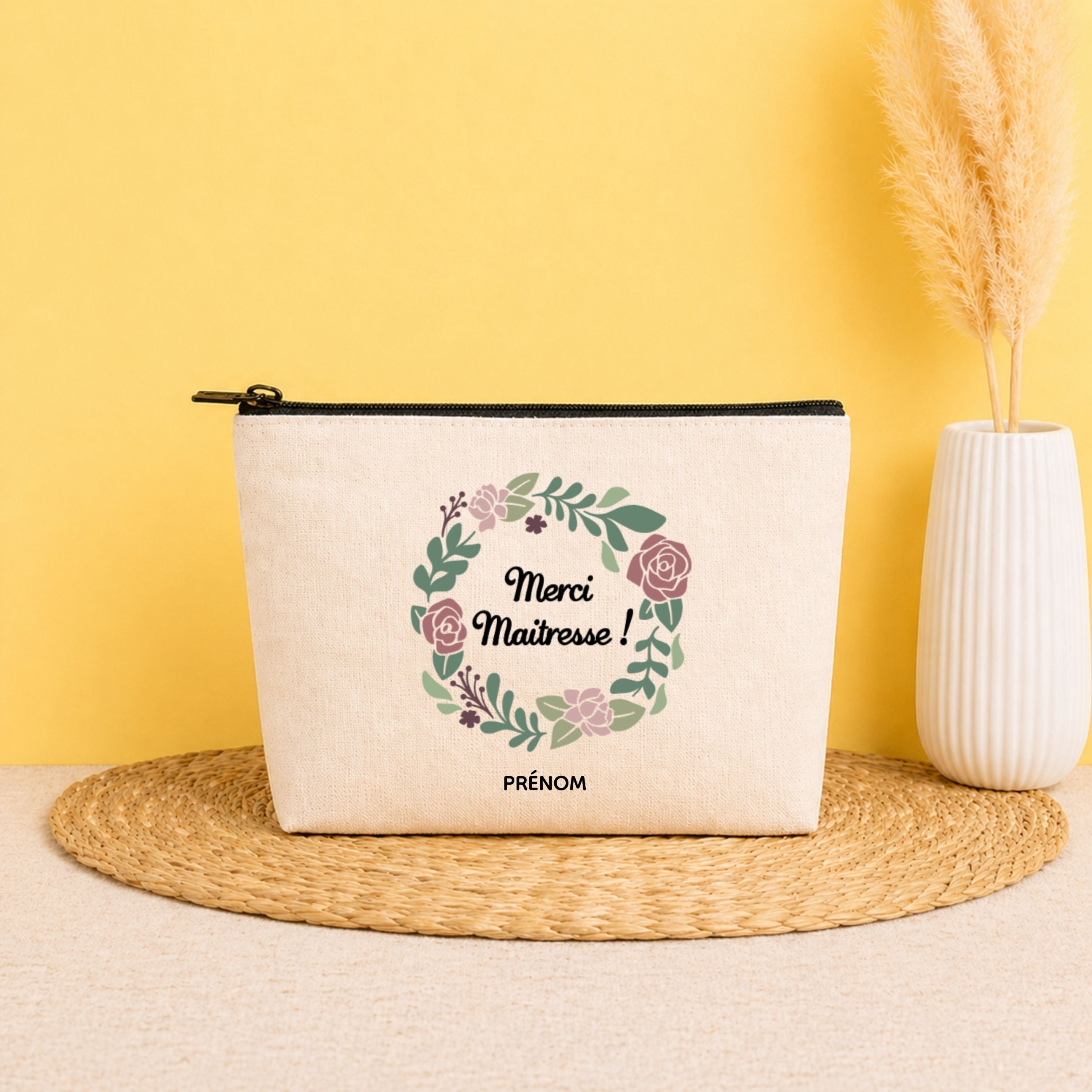 Pochette personnalisée maîtresse avec prénom