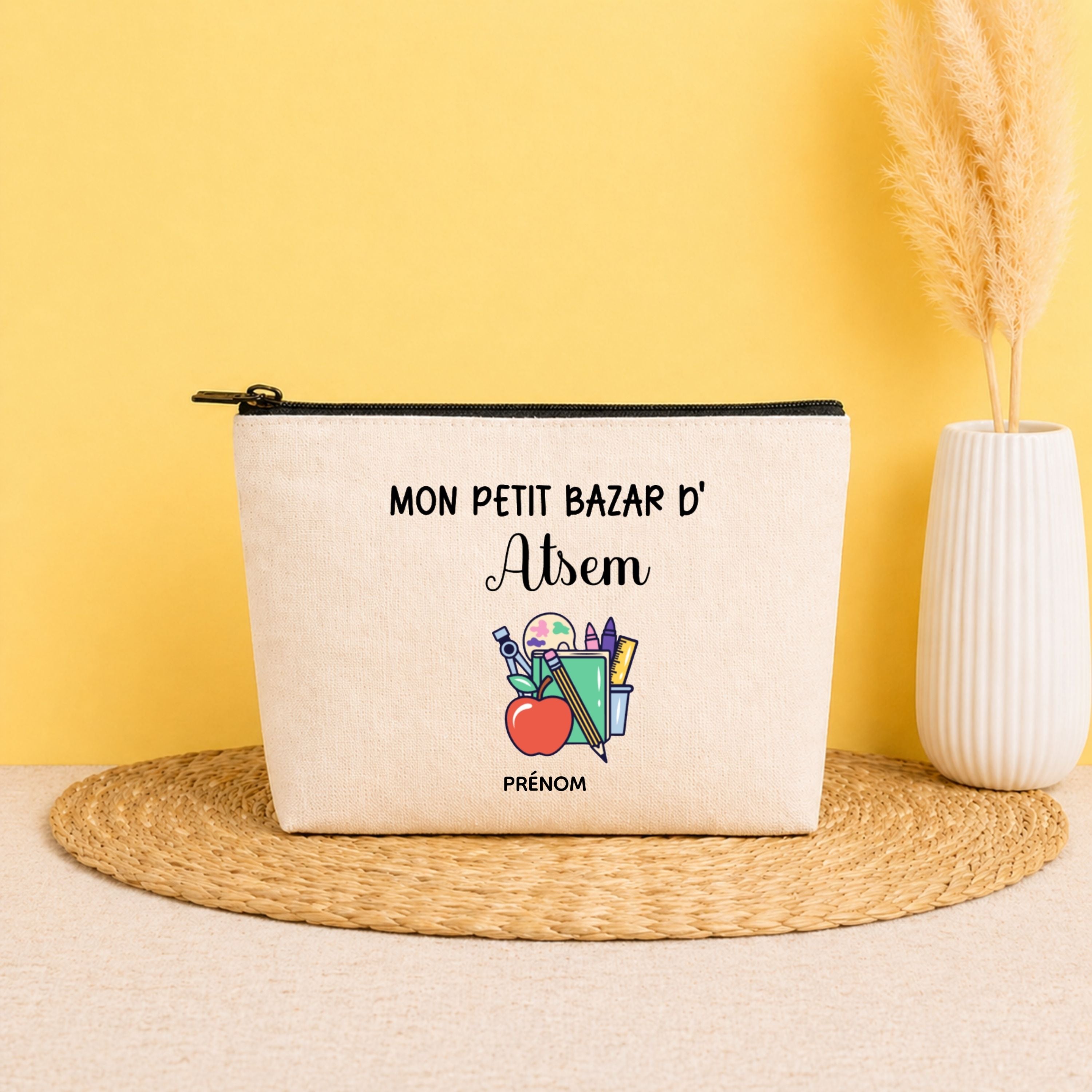 Pochette personnalisée ATSEM avec prénom