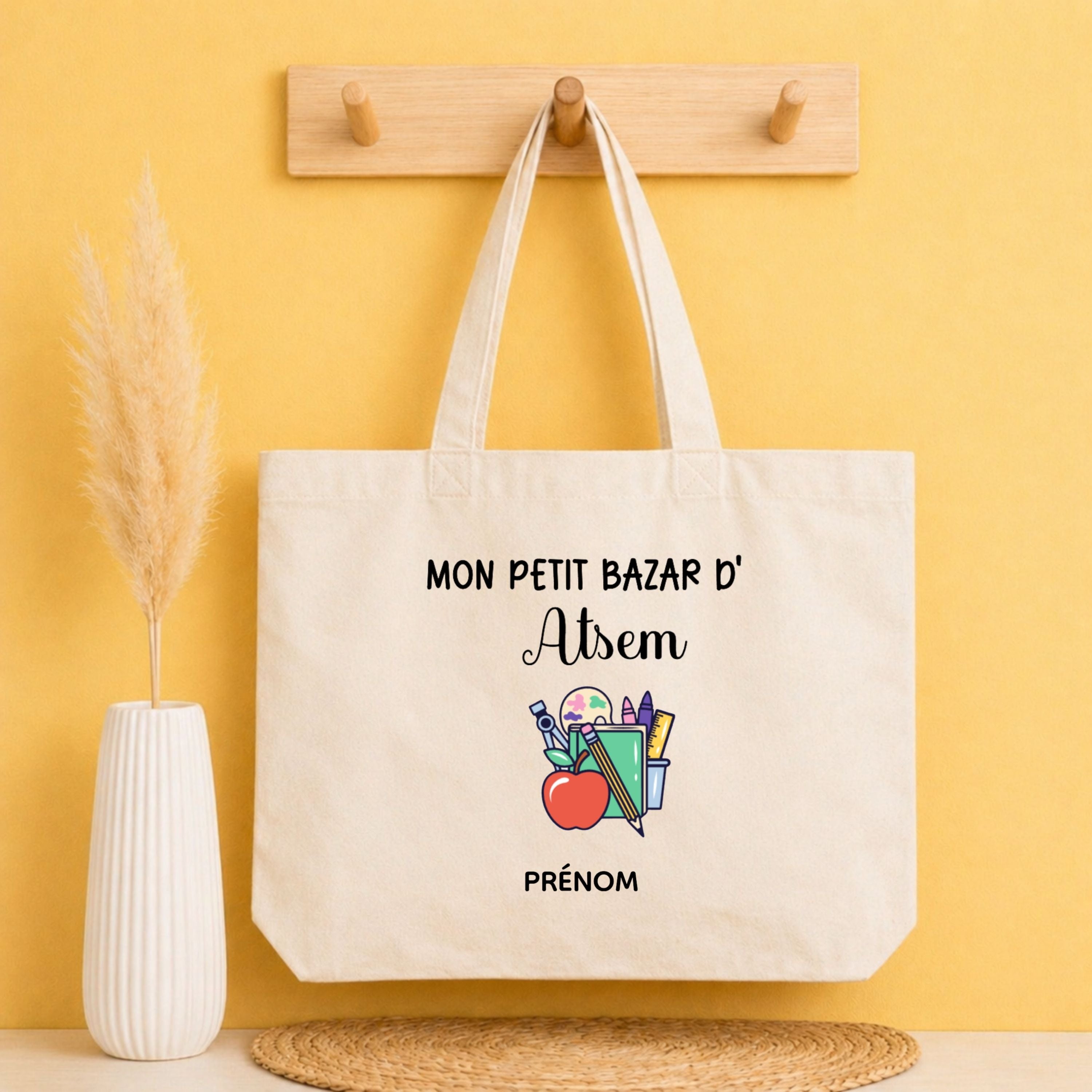 Tote bag ATSEM personnalisé – cadeau fin d’année