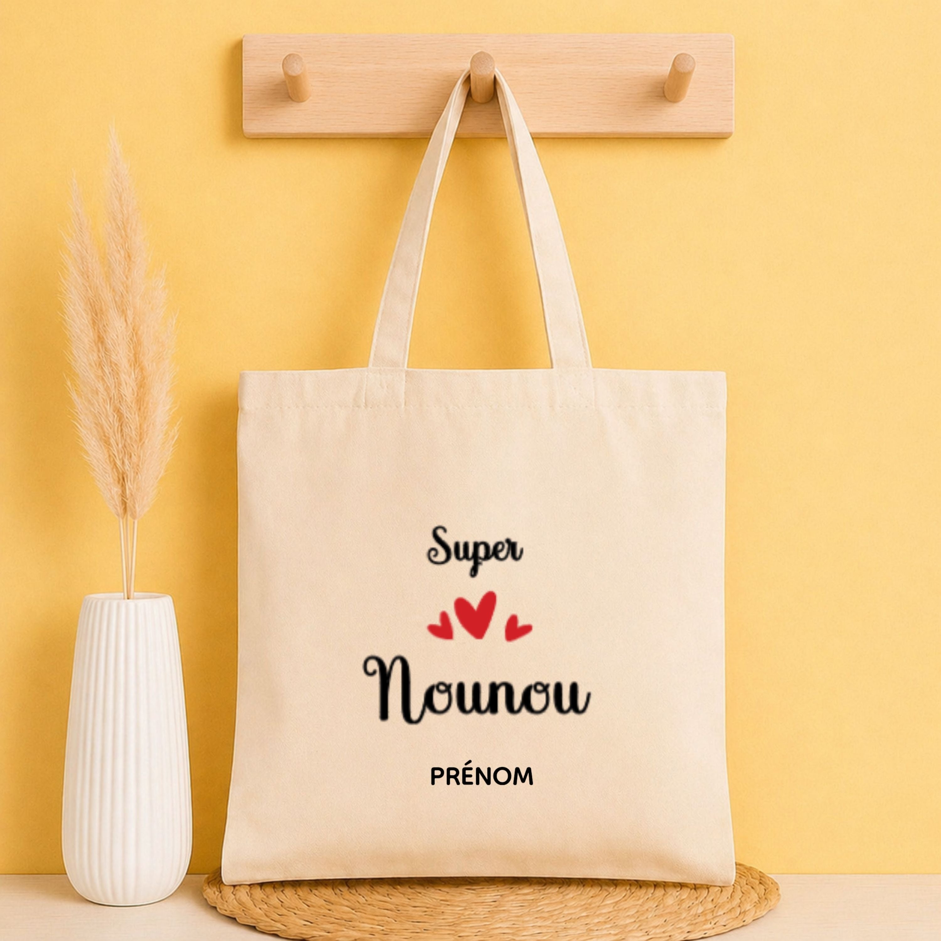 Tote bag Nounou personnalisé