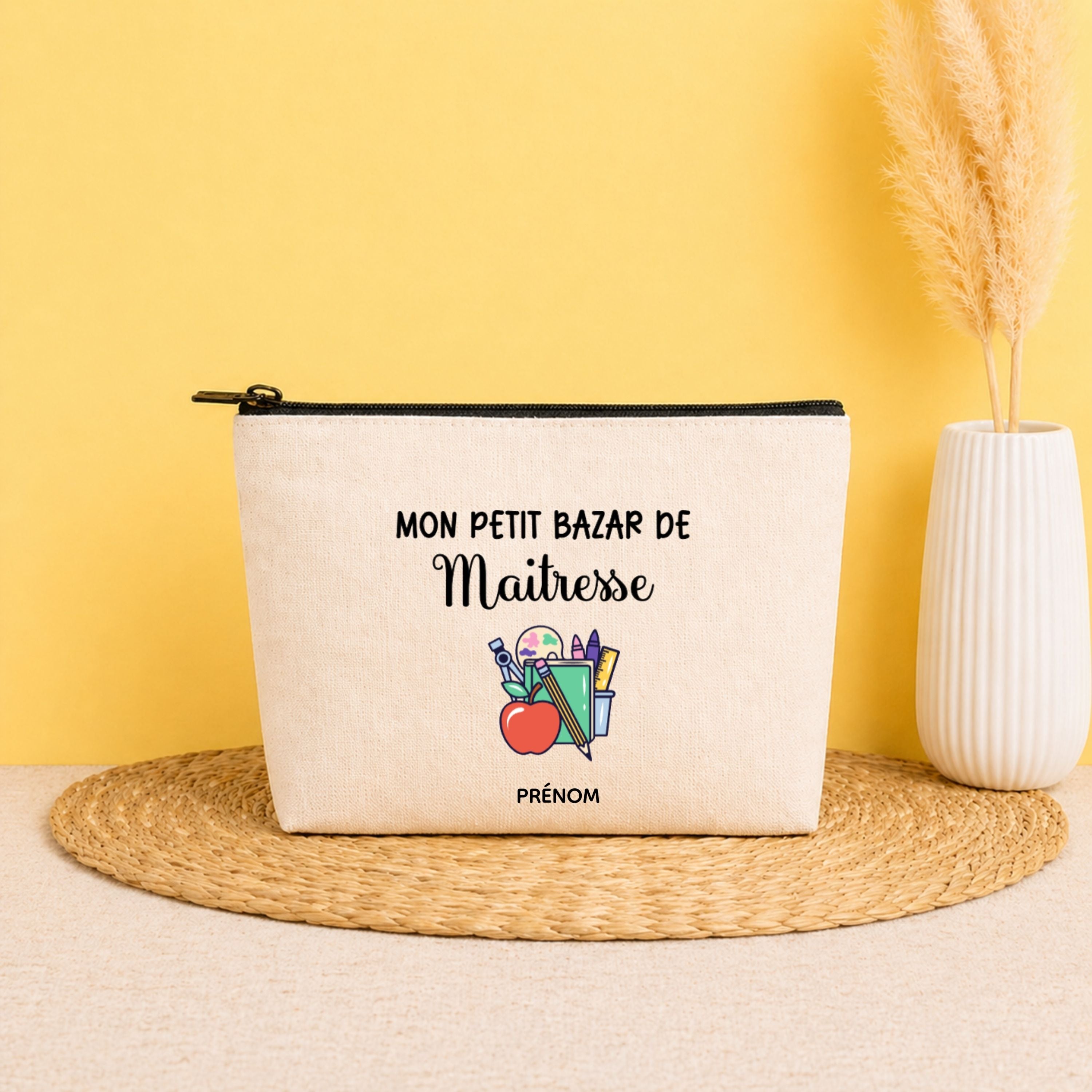 Pochette personnalisée maîtresse avec prénom