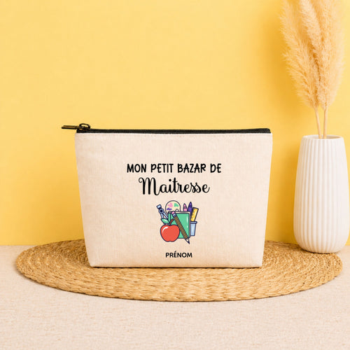 Pochette personnalisée maîtresse avec prénom