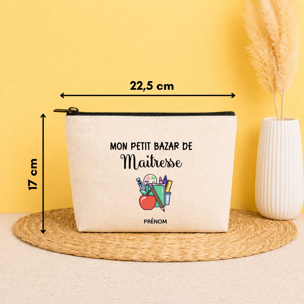 Pochette personnalisée maîtresse avec prénom